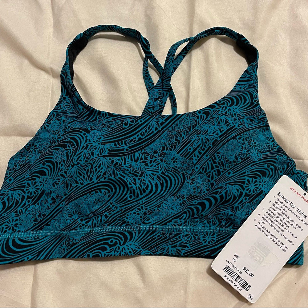 Lululemon NWT Energy Bra Nukix - Size 10